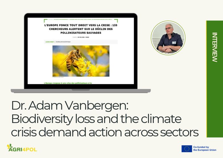 Dr. Adam Vanbergen (INRAE) at Science et Vie: Biodiversity loss and the climate crisis demand action across sectors